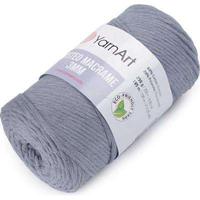 Prima-obchod Pletací příze Twisted Macrame 250 g rozčesávací, barva 13 (761) modrošedá