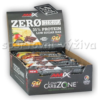 Amix Zero Hero High Protein Low Sugar Bar 15 x 65g