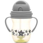 Lorelli Чаша с дръжки и сламка Lorelli - Baby Care, Grey & Yellow (10230600006)