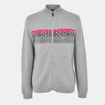 HUGO BOSS Блуза Boss Men's Zightek Lined Knitwear Hoodie - Pastel Grey