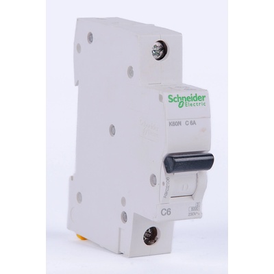 Schneider Electric 1P C6A K60N 6kA A9K02106
