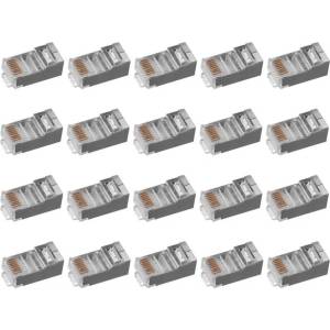 EMOS Конектор rj45 за ftp кабел (проводник) cat5e 20 бр 70633 (1821100100)