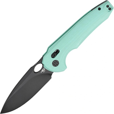 Bestech NOCTAR 14C28N Black PVD finish with mint green G10 handle BG66F