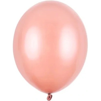PartyDeco Balón metalický ružovo zlatý 23 cm