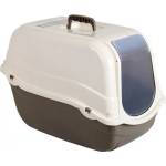 Kerbl Litter Box Minka - Закрита Котешка Тоалетна с активен въглен КРЕМ - 57x39x41 cm - 81571