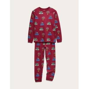 Marks & Spencer Пижама Marvel (3-12 години) Marks & Spencer червена Marks & Spencer | Cherven | Момчешки | 4-5 години