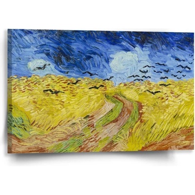 Sablio Obraz Pšeničné pole s vranami - Vincent van Gogh - 60x40 cm