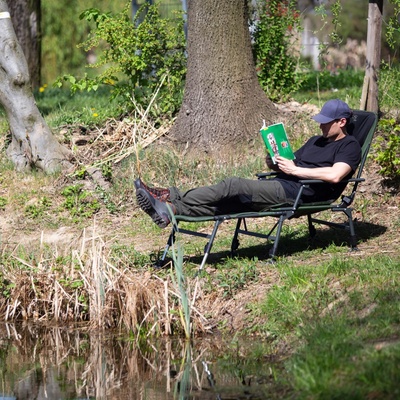 Nils camp rybárske kreslo s podnožkou nc1802