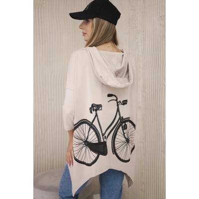 Kesi Sweatshirt with cycling print beige