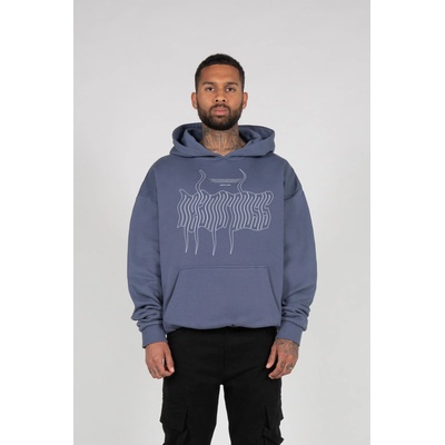 Urban Classics Суичър METAMORPHOSE V. 1 Heavy Oversized Hoody vintageblue XXLUB-MJG11599-02428 - Бял, размер XL