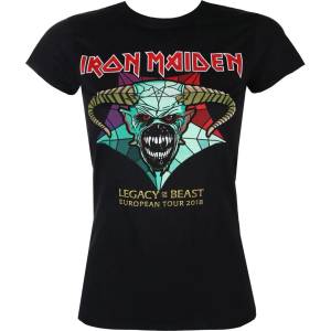 ROCK OFF тениска метална дамски Iron Maiden - Наследство на Звяра Europe и To през 2018 г- ROCK OFF - IMTEE72LB