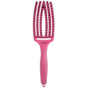 Olivia Garden Fingerbrush Care Iconic Combo Medium Hot Pink