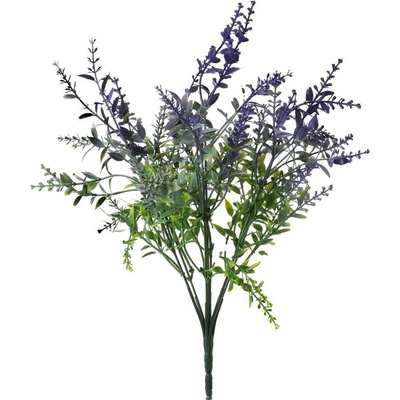 ZELEŇ DROB. LÍSTKY ZELENO - FIALOVÁ 35CM
