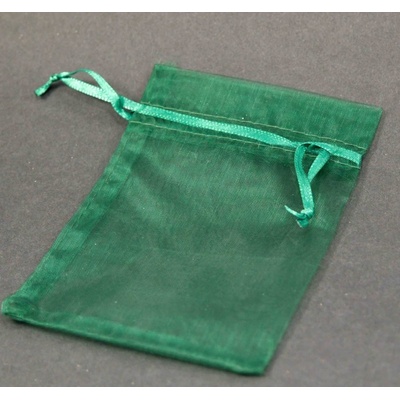 Darčekové vrecká z organzy - viac farieb - rozmer 8,5 cm x 11,5 cm zelená