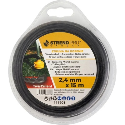 Silon na kosenie TwistSilent Professional 2,4 mm L-15 m, špirálový