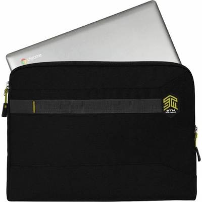 STM Качествен калъф за MacBook Pro 15 и преносими компютри до 15 инча - STM Summary Laptop Sleeve (черен) (stm-114-168P-01)