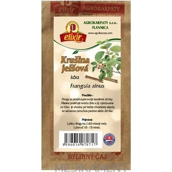 Agrokarpaty KRUŠINA JELŠOVÁ kôra bylinný čaj 30 g