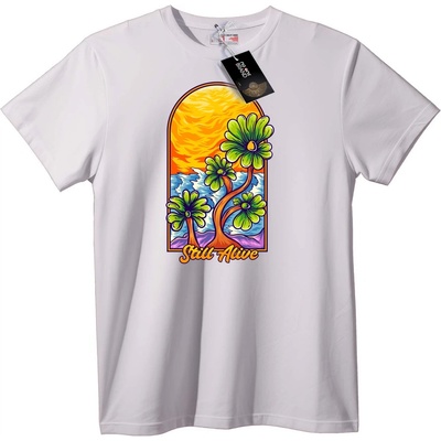 NOONEBRAND Тениска Тропически Все Още Жив - XL, Black