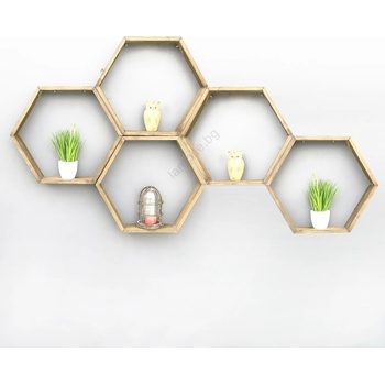 Image 1 of ASIR GROUP К-кт 5бр. етажерки 37x40 cм смърч (AS1229)