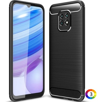 Xiaomi Redmi 10X 5G Удароустойчив Carbon Fiber Калъф и Протектор