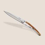 DEEJO 1cb002 wood natural / Стилен ултралек джобен нож с острие от висококачествена неръждаема стомана (1cb002)