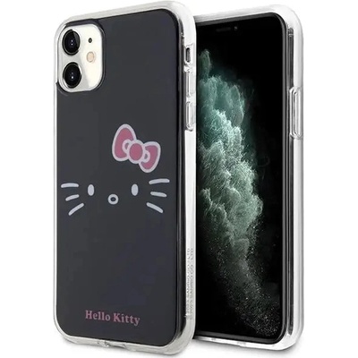 Hello Kitty Кейс Hello Kitty IML Kitty Face за iPhone 11 / Xr, черен (Hel000005-0)