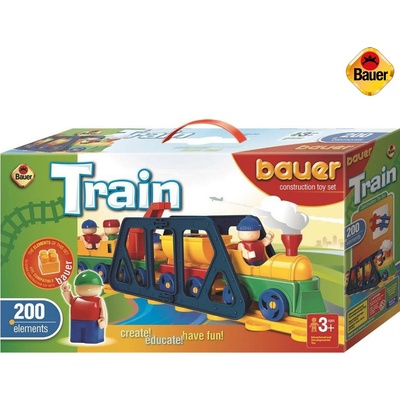 BAUER Stavebnica Train Vláčiky 200 ks
