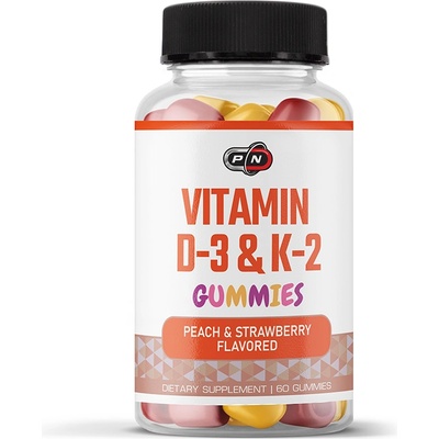 Pure Nutrition - vitamin d-3 + k-2 - 60 дъвчащи дражета
