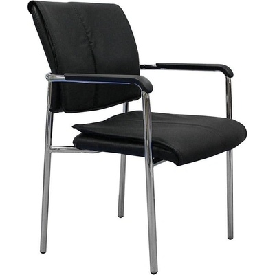 RFG Посетителски стол RFG Flash M, екокожа, метална основа, до 120 kg, черен, 4 (4010100297)