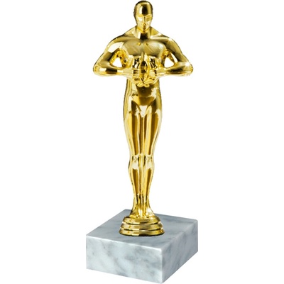 Soška Oscar/Oskar 4 velikosti Soška Oscar B světlý mramor – Zboží Dáma