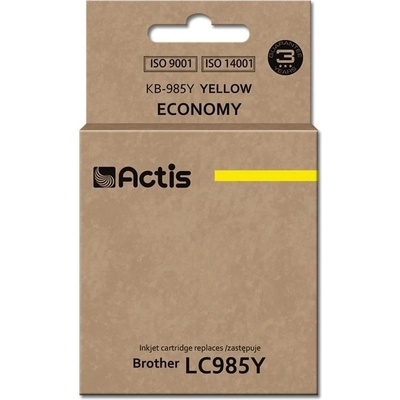 KB-985Y Ink cartridge (replacement for Brother LC985Y; Standard; 19, 5 ml; yellow) (KB-985Y)