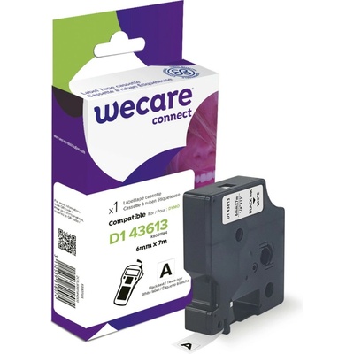 páska "wecare" DYMO S0720780, 43613 D1,Black/White,6mm*7m K80011W4