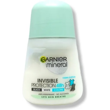 Image 1 of Garnier рол-он дамски, Invisible Protection, 48h, Clean Cotton, 50мл