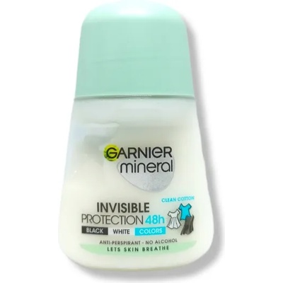 Garnier рол-он дамски, Invisible Protection, 48h, Clean Cotton, 50мл