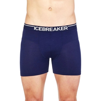 Icebreaker Mens Anatomica Boxers wFly Midnight Navy