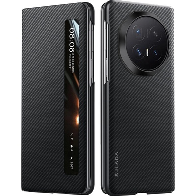 Кожен Калъф за Honor Magic V6 SULADA Smart Window с Магнитен Ринг - 3 цвята