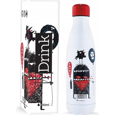 I Drink termoska 500 ml bílá černá