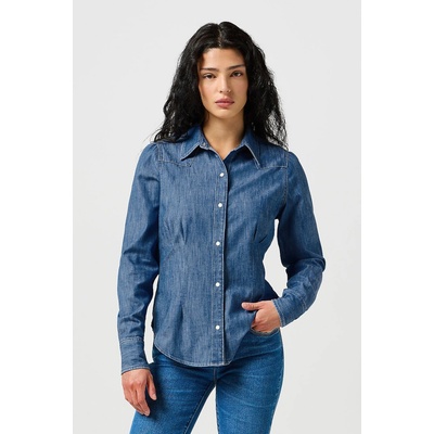 Dámska košeľa WRANGLER SLIM WAISTED SHIRT 112356470 Denim
