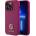 GUESS Предпазен калъф Cover Guess PU 4G Strass Metal Logo за iPhone 15 Pro розов