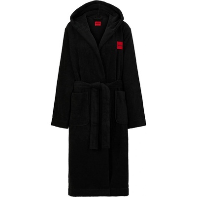 HUGO Terry Gown 10253946 Bathrobe - Black