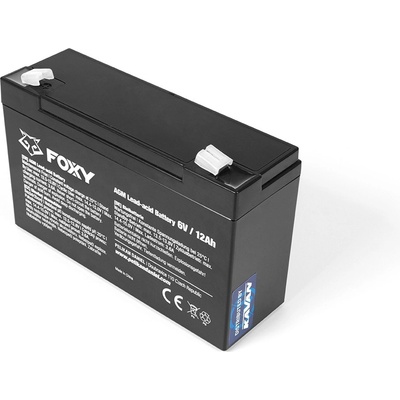 Foxy Olověný Pb akumulátor 6 V 12 Ah