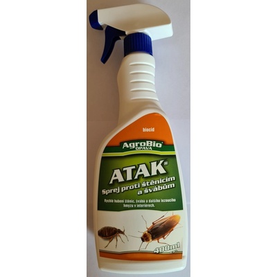 Agro Bio Atak Sprej proti štěnicím a švábům 400 ml