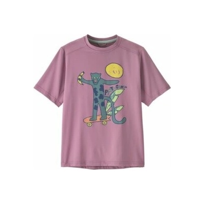 Patagonia Capilene Silkweight T-Shirt Kid Jaguar Boogie Light Violet