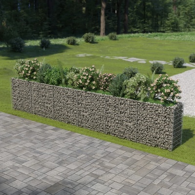 Nabytek XL Gabionový vyvýšený záhon pozinkovaná ocel 540 x 50 x 100 cm