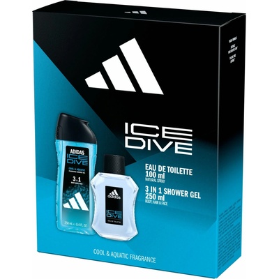Adidas Ice Dive EDT 100 ml + sprchový gél 250 ml