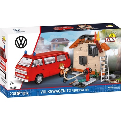 Cobi 24635 Volkswagen T3 Hasiči, 1:35, 238 k, 2 f
