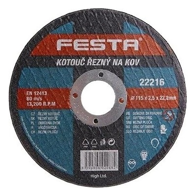 Festa Levior Kotouč řezný 125 x 1,6 x 22,2 mm 22252