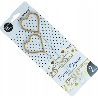 Triplex Prskavky Zlaté srdce 17,5 cm TXF318