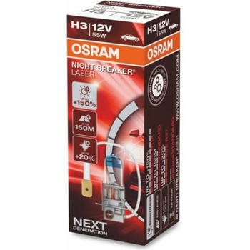 Image 1 of OSRAM NIGHT BREAKER LASER (NEXT GEN) H3 55W 12V 2x (64151NL)