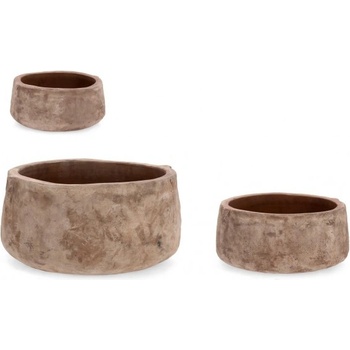 Bizzotto Комплект 3 бр. minh поставки за ваза ro - кафява теракота (0792063)